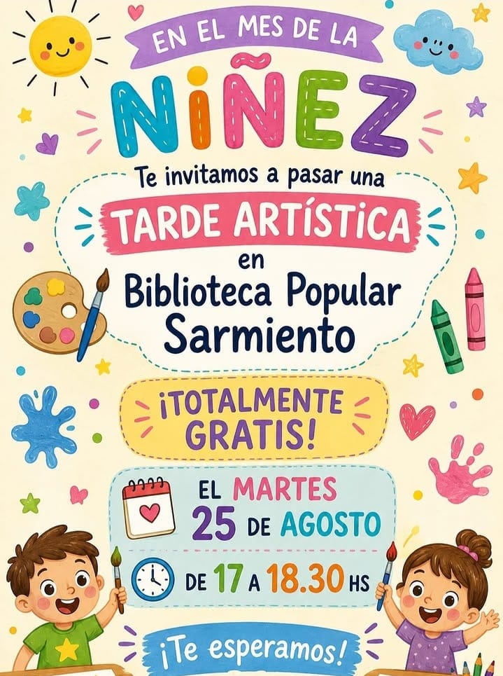 MES DE LA NIÑEZ EN BIBLIOTECA SARMIENTO